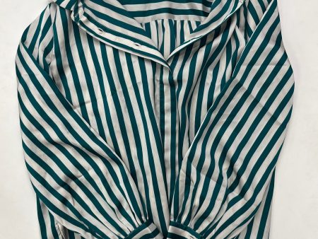 Striped Blouse Long Sleeve Ann Taylor, Size M Sale