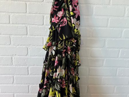 Black & Green Dress Party Short Nicole By Nicole Miller, Size L on Sale