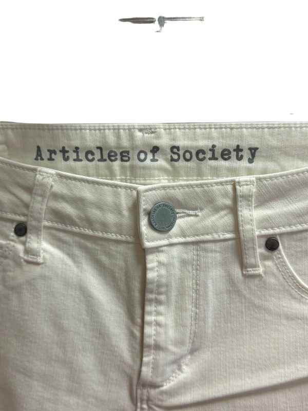 White Denim Jeans Skinny Articles Of Society, Size 2 Fashion