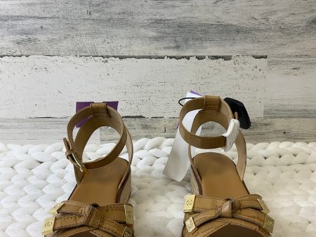 Brown Sandals Heels Platform Michael Kors, Size 6 Online Sale