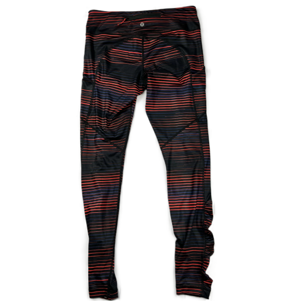 Striped Pattern Athletic Leggings By Lululemon, Size: 8 Online now