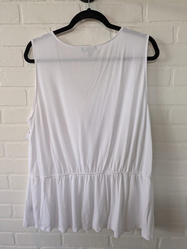 White Top Sleeveless Lane Bryant, Size 1x For Cheap