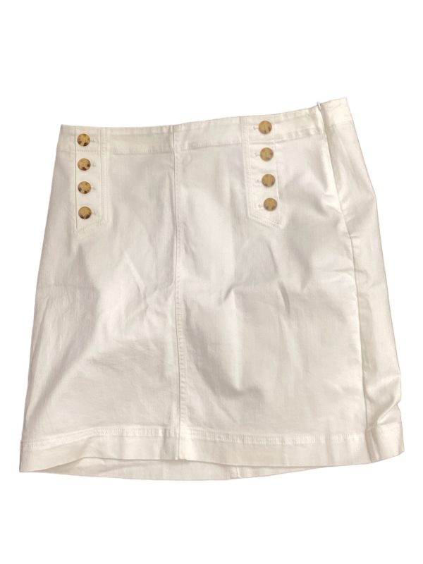 White Skirt Midi Talbots, Size 16 Online Hot Sale