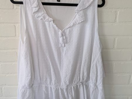 White Top Sleeveless Lane Bryant, Size 1x For Cheap