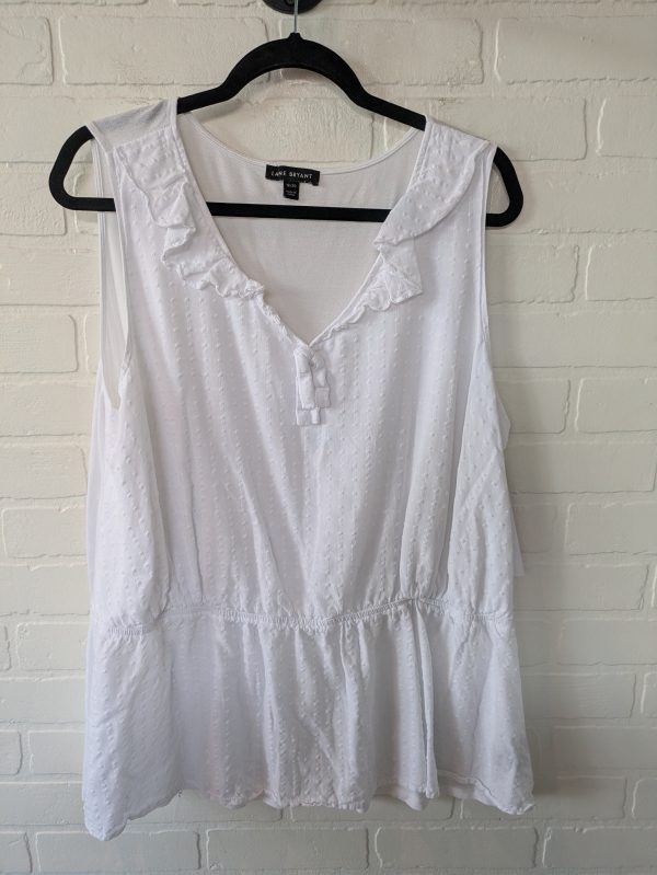 White Top Sleeveless Lane Bryant, Size 1x For Cheap