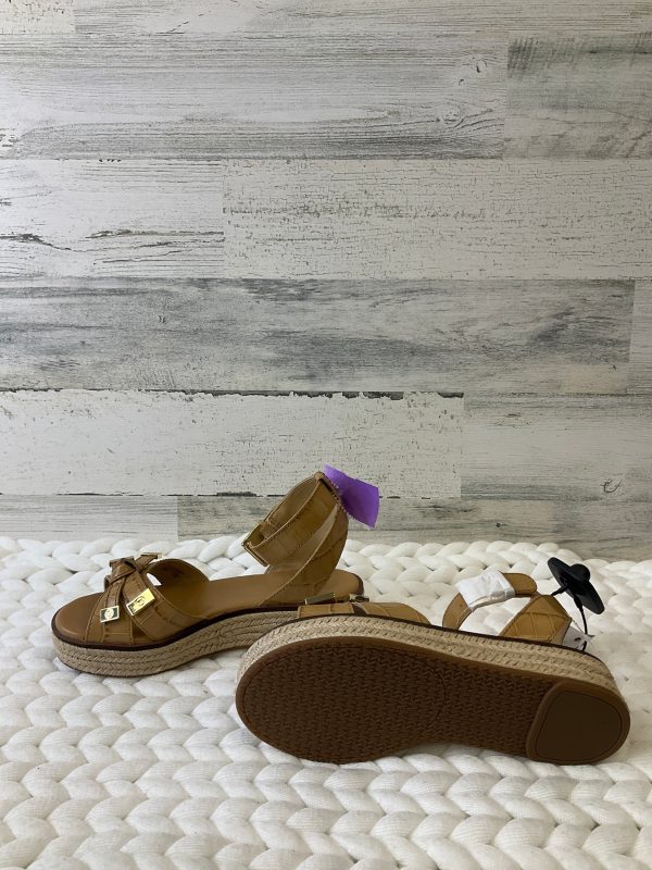 Brown Sandals Heels Platform Michael Kors, Size 6 Online Sale