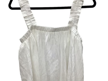 White Top Sleeveless Glam, Size L Supply