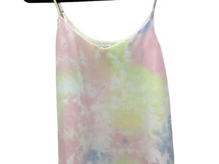 Tie Dye Print Top Sleeveless Hippie Rose, Size L Online now