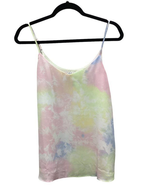 Tie Dye Print Top Sleeveless Hippie Rose, Size L Online now