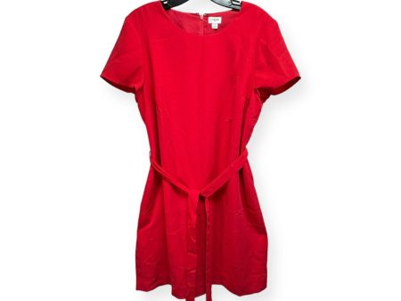 Red Dress Casual Midi J. Crew, Size 10 For Sale