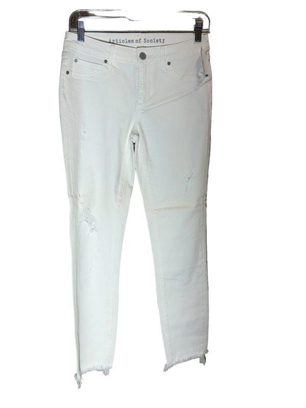 White Denim Jeans Skinny Articles Of Society, Size 2 Fashion