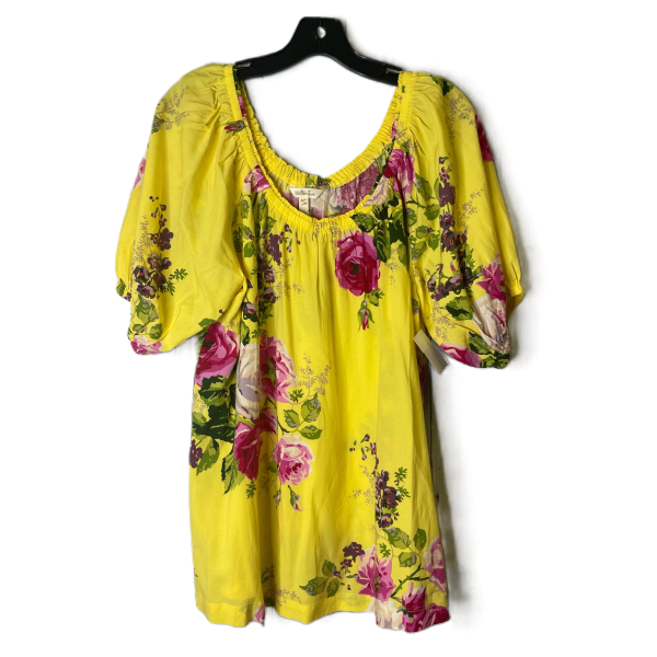 Yellow Top Short Sleeve By Matilda Jane, Size: L Online now