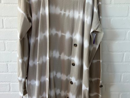 Tan & White Sweater Cardigan Sanctuary, Size M For Cheap