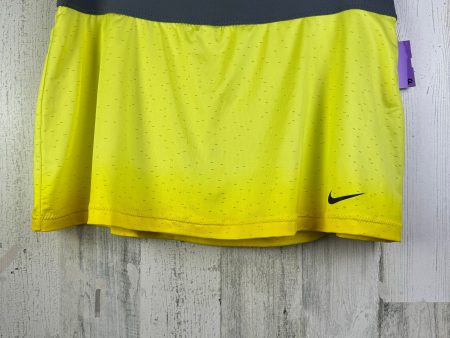 Yellow Athletic Skort Nike Apparel, Size Xl Online now