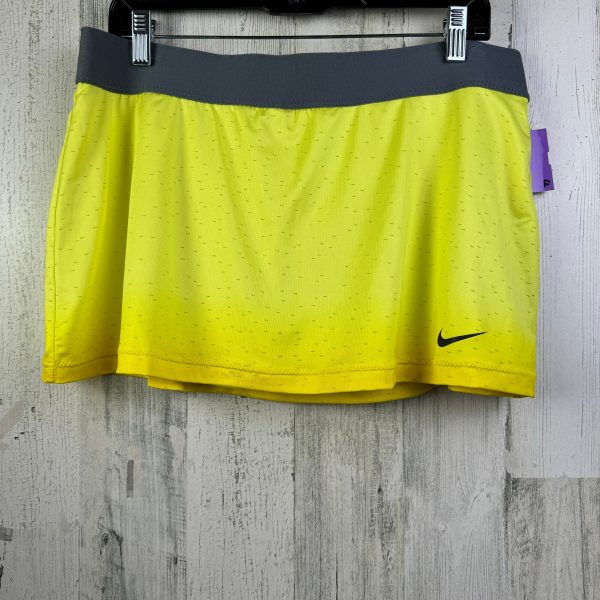 Yellow Athletic Skort Nike Apparel, Size Xl Online now