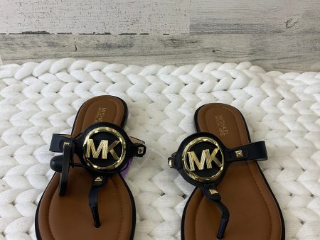 Black & Brown Sandals Flats Michael Kors, Size 6 Cheap