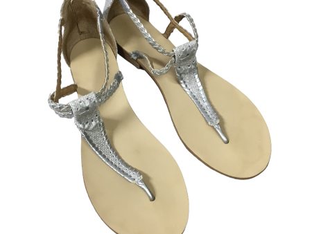 Silver Sandals Flats Jack Rogers, Size 11 Supply