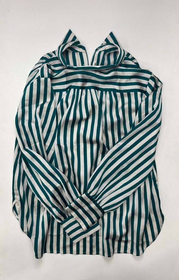 Striped Blouse Long Sleeve Ann Taylor, Size M Sale