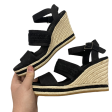 Black Sandals Heels Wedge By Toms, Size: 6 Online Hot Sale