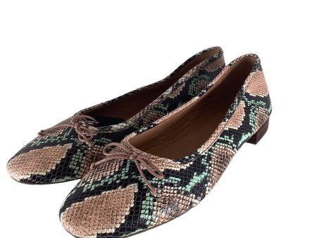 Snakeskin Print Shoes Flats Madewell, Size 9.5 For Discount