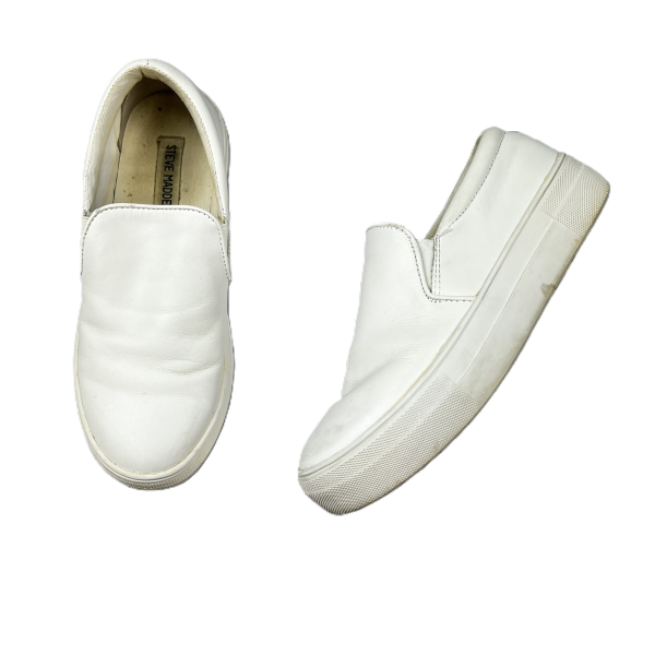 White Shoes Sneakers By Steve Madden, Size: 6.5 For Discount