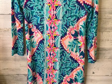 Blue & Pink Dress Casual Short Lilly Pulitzer, Size Xs Supply