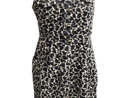 Black & Cream Dress Casual Midi Atmosphere, Size 10 Cheap