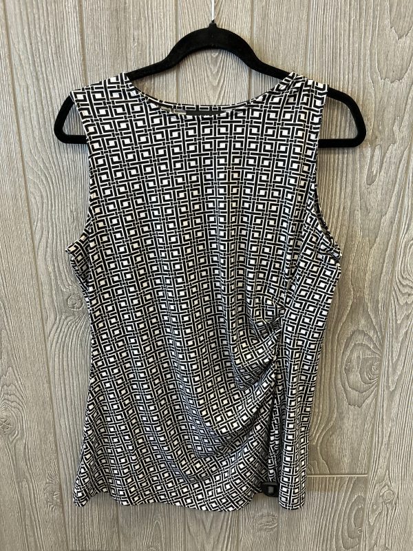 Black & White Top Sleeveless Liz Claiborne, Size M Supply