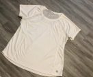 White Athletic Top Short Sleeve Rbx, Size L Hot on Sale