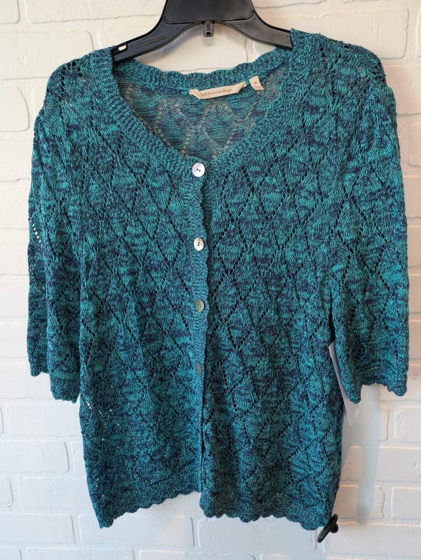 Blue & Green Sweater Cardigan Soft Surroundings, Size Xl Supply