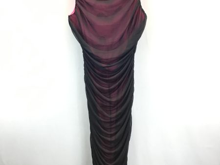 Black & Pink Dress Casual Midi Fashion Nova, Size 1x For Sale