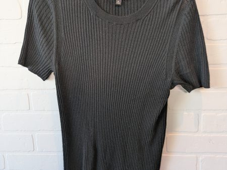 Black Sweater Short Sleeve Banana Republic, Size Xl Hot on Sale