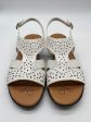 White Sandals Flats Easy Street, Size 10 Hot on Sale