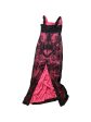 Black & Pink Dress Party Long Clothes Mentor, Size 6 Fashion