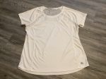 White Athletic Top Short Sleeve Rbx, Size L Hot on Sale