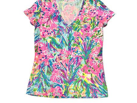 Blue & Pink Top Short Sleeve Designer By Lilly Pulitzer, Size: S Discount