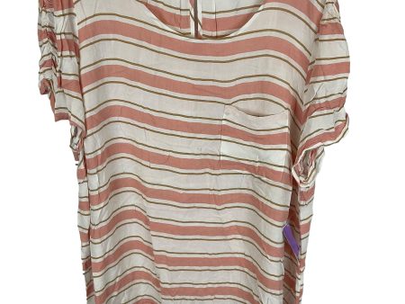 Striped Pattern Top Short Sleeve Lc Lauren Conrad, Size 2x For Sale