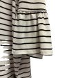 Striped Pattern Top 3 4 Sleeve Elle, Size M Hot on Sale