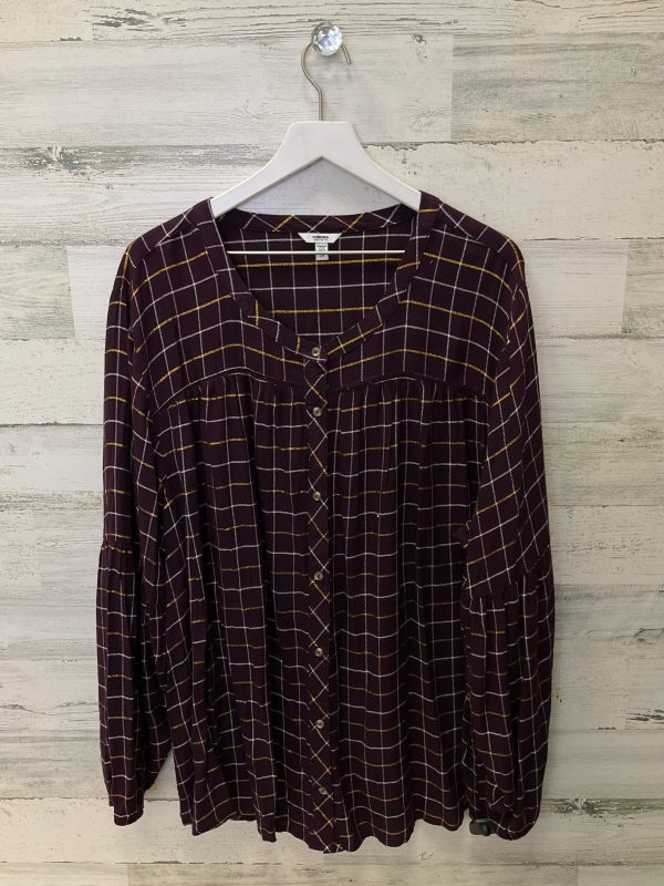 Top Long Sleeve By Sonoma  Size: 3x Online Sale