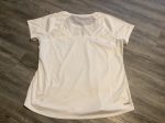 White Athletic Top Short Sleeve Rbx, Size L Hot on Sale