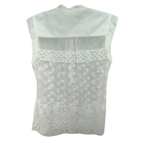 White Top Sleeveless Cabi, Size Xs Hot on Sale