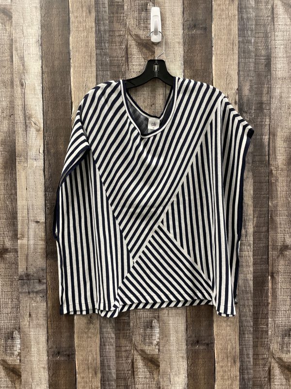 Striped Pattern Top Short Sleeve Cabi, Size M Supply