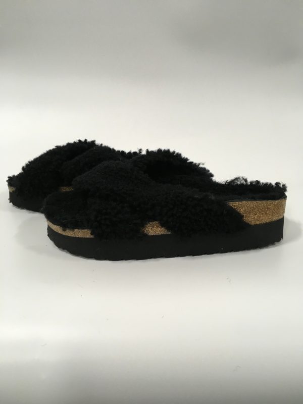 Black Sandals Flats Birkenstock, Size 6.5 For Cheap