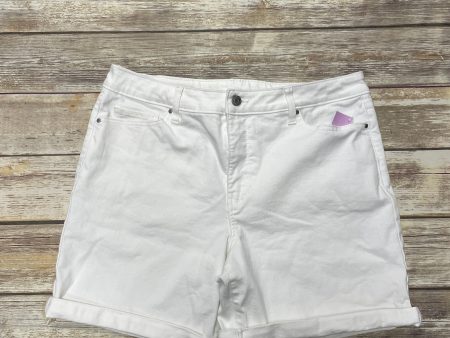 White Denim Shorts Croft And Barrow, Size 16 Cheap