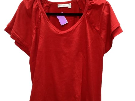 Red Top Short Sleeve Rafaella, Size Xl Discount