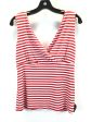 Striped Pattern Top Sleeveless Tailor By B Moss, Size M Hot on Sale