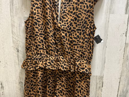 Animal Print Romper Glam, Size M Cheap