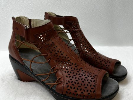 Sandals Heels Wedge Clothes Mentor, Size 9 Online