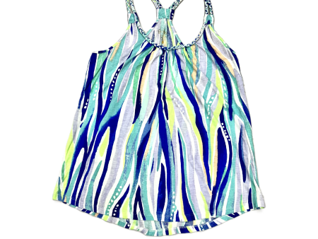 Blue & Green Top Sleeveless Designer By Lilly Pulitzer, Size: Xs For Sale