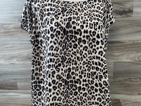 Animal Print Top Short Sleeve Philosophy, Size Large Online